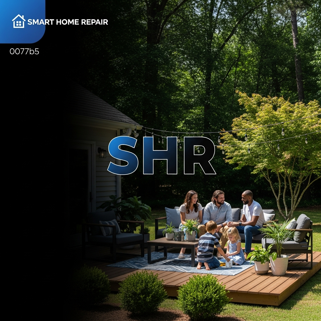 New wooden deck in Athens, GA, built by Smart Home Repair.