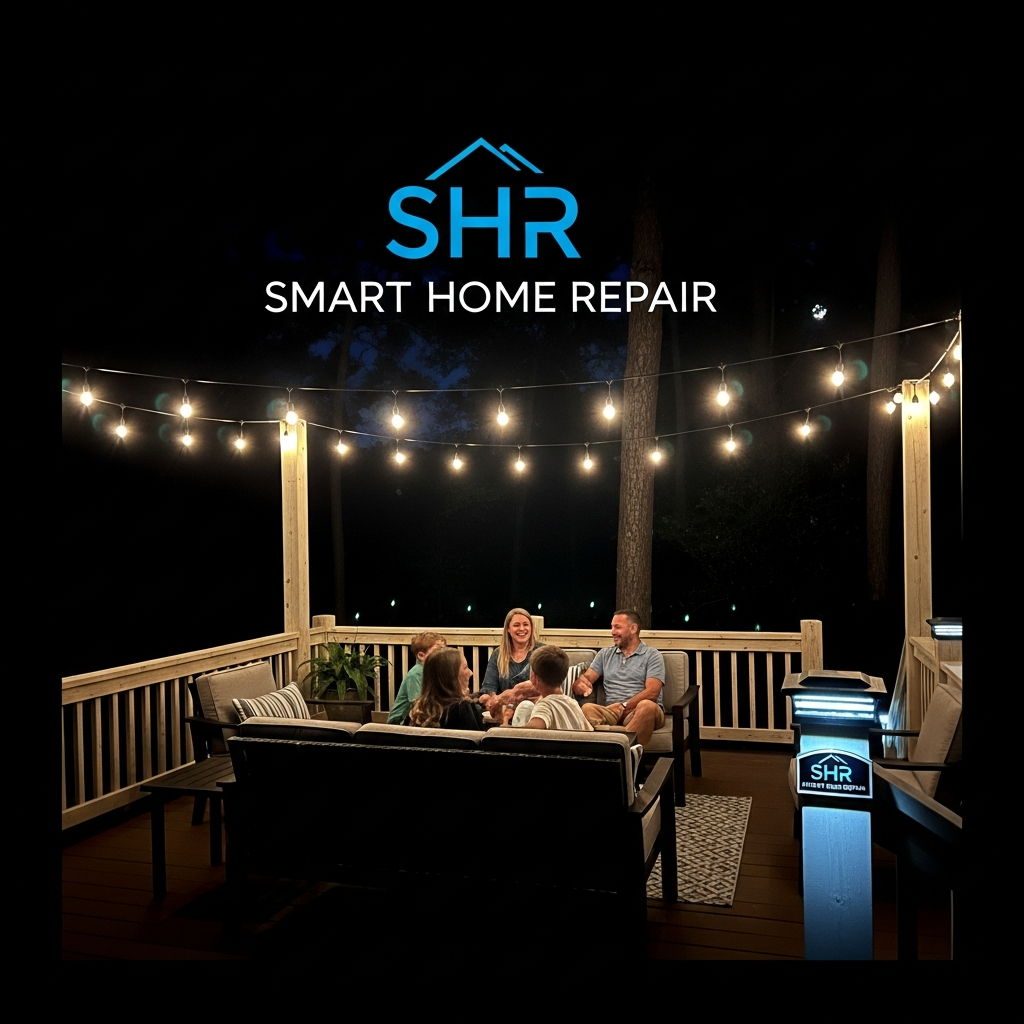Custom deck built by Smart Home Repair in Athens, GA.