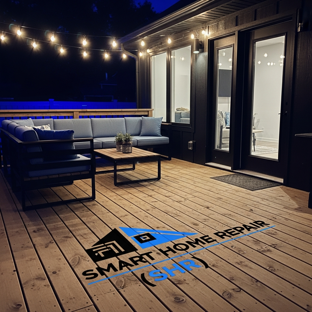 Newly constructed deck by Smart Home Repair in Athens, GA