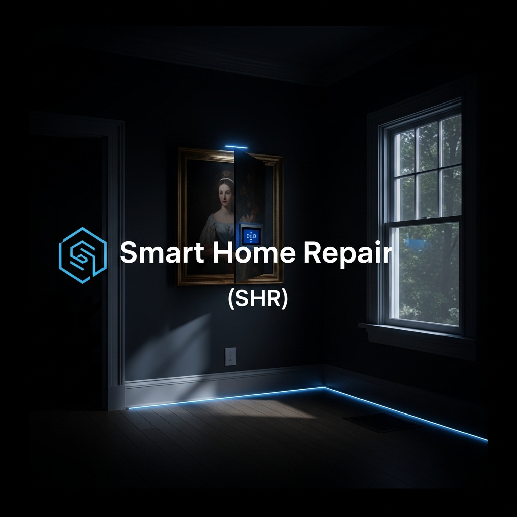 Subtly integrated smart home technology in an Athens, GA home by Smart Home Repair (SHR).