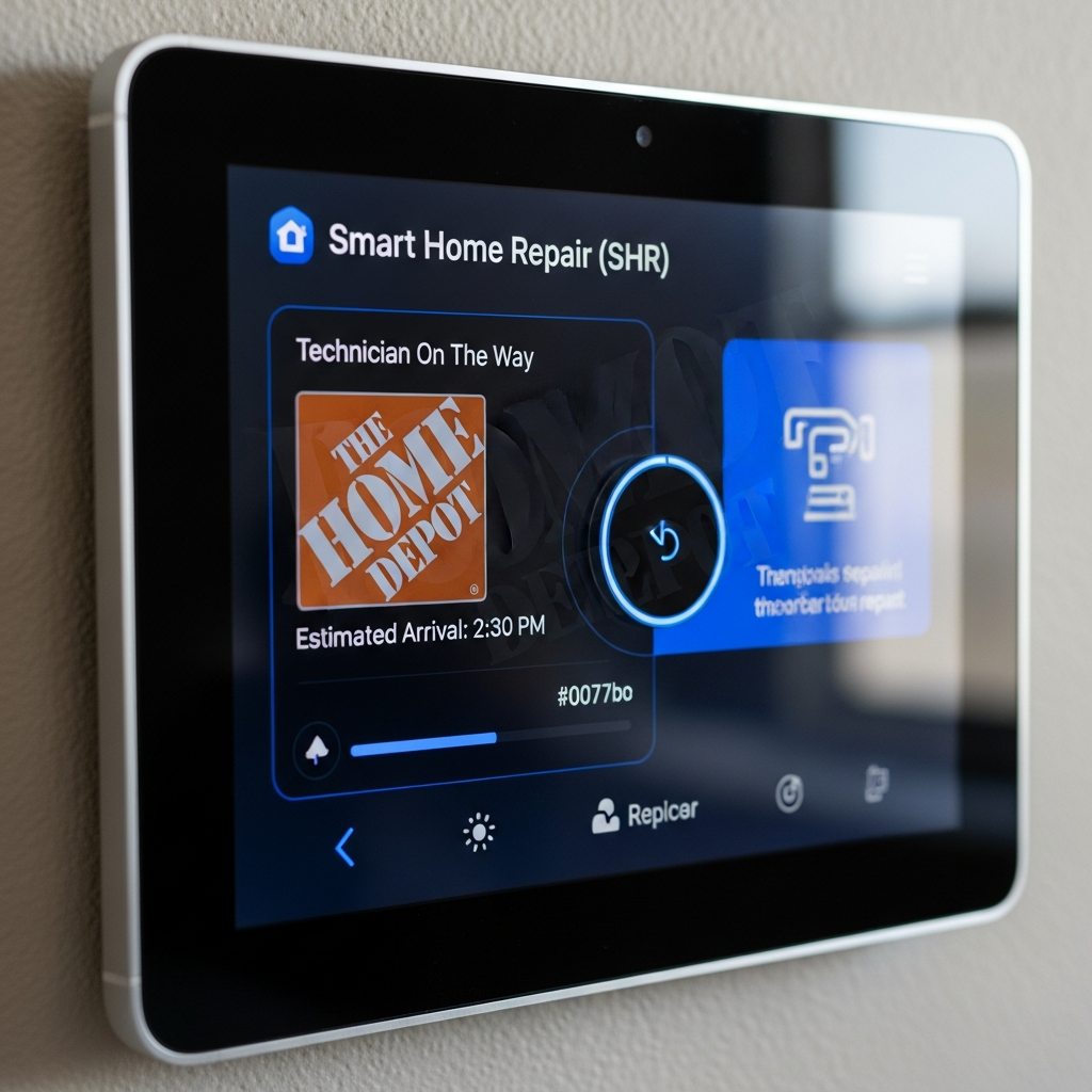 Smart Home Repair control panel highlighting AI integration and service updates in Athens, GA.