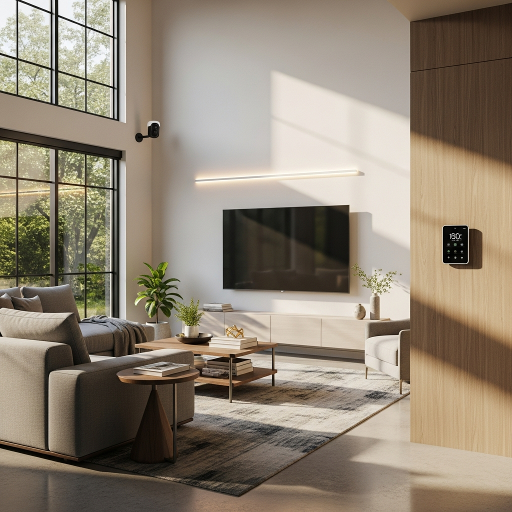 Modern Athens, GA home featuring smart home technology installed by sHomeRepair.