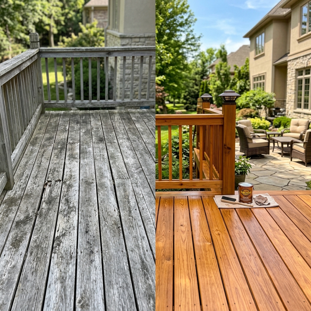 Tier 1 Deck Resurfacing Staining