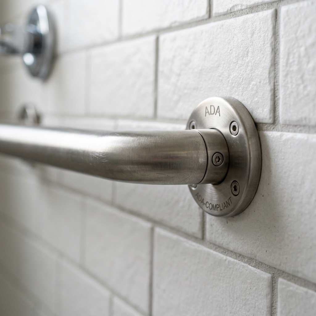 free installed ada grab bars close up safe tub to shower conversion Smart Home Repair