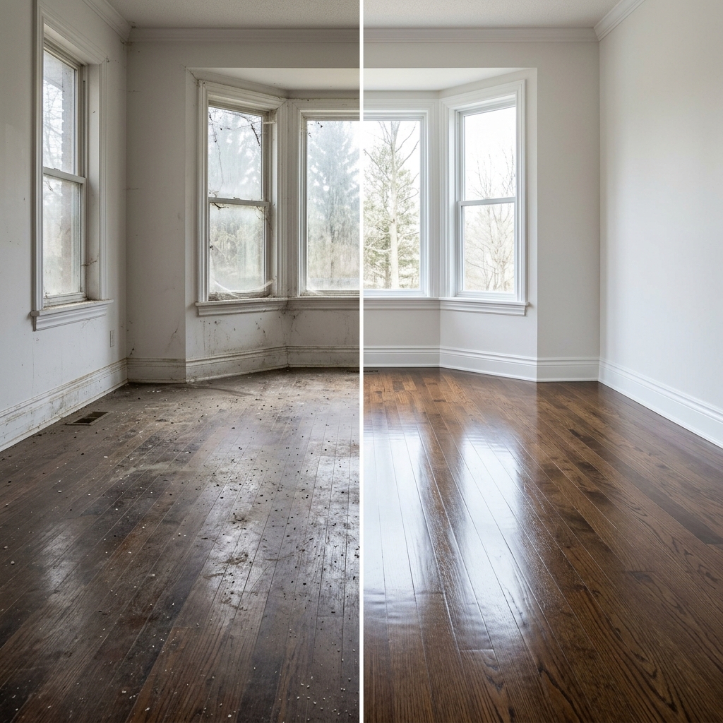 Move-Out Cleaning Before and After