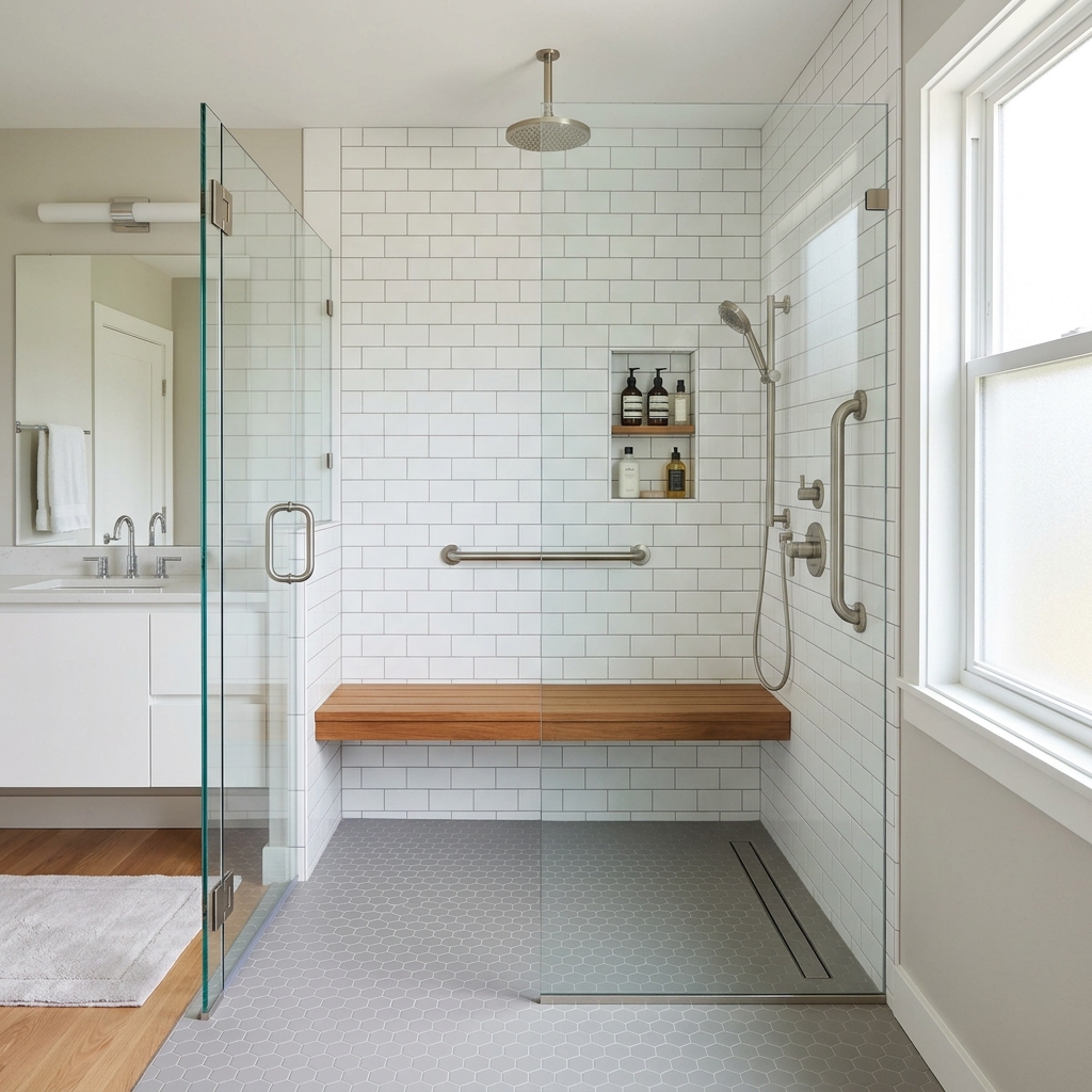 senior accessible walk in shower safe tub to shower conversion Smart Home Repair