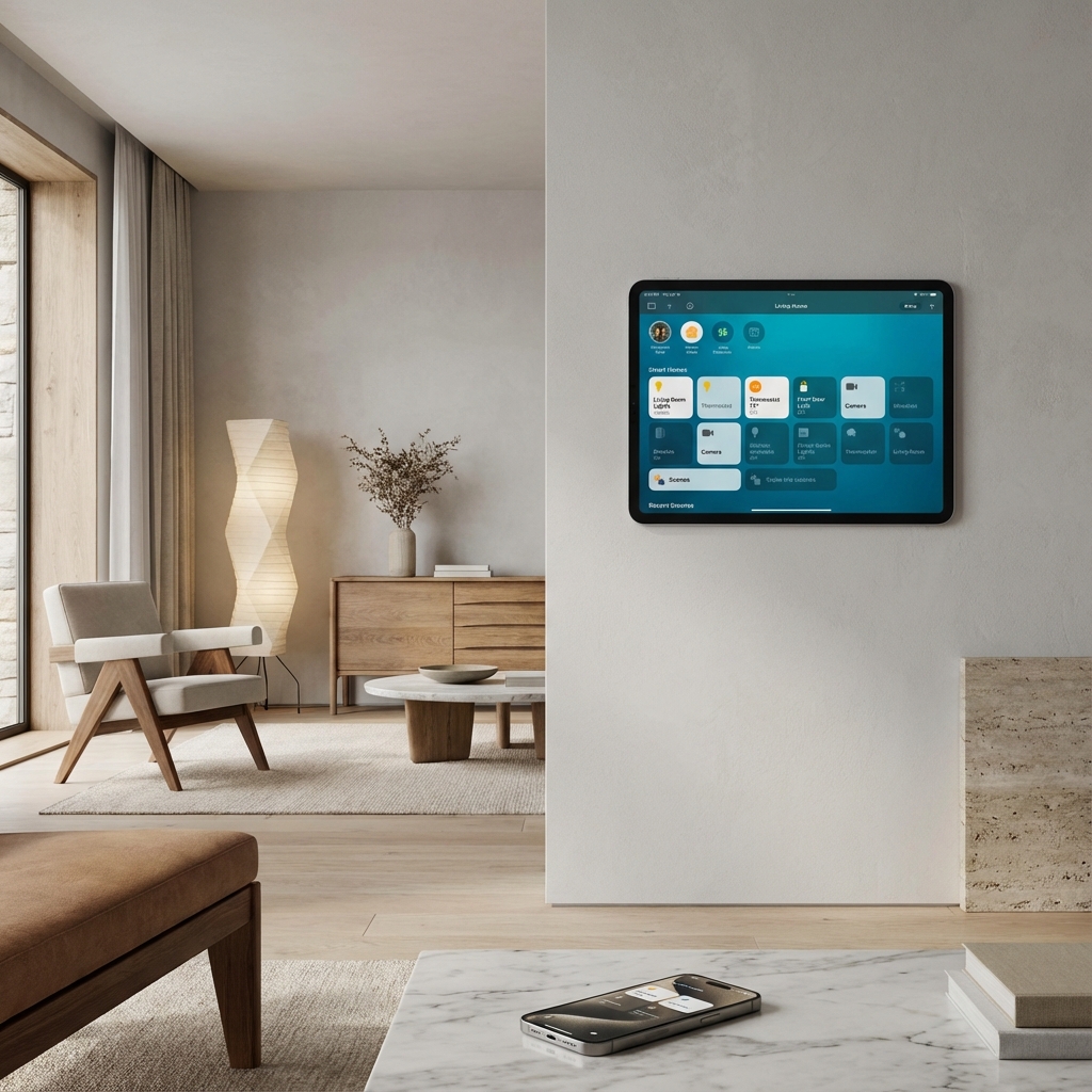 Apple HomeKit Dashboard on iPad